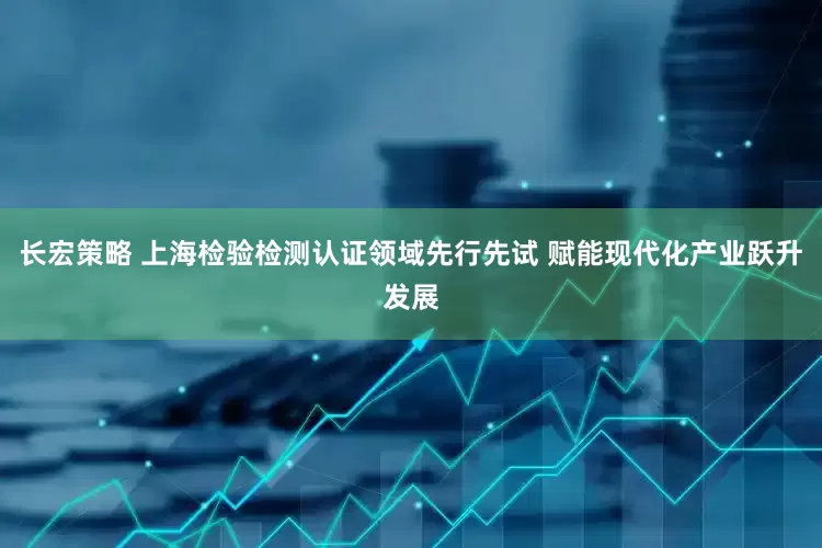 长宏策略 上海检验检测认证领域先行先试 赋能现代化产业跃升发展